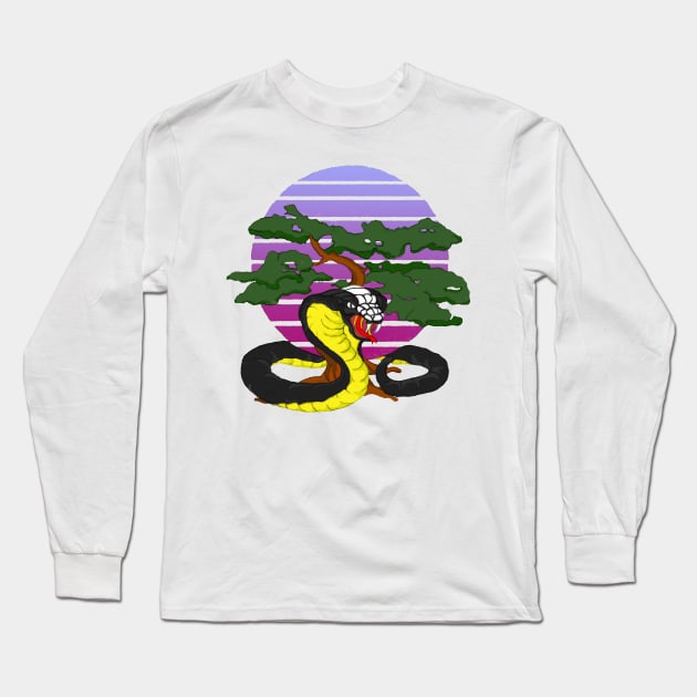 It is all about balance - Cobra Kai Logo 80s Long Sleeve T-Shirt by LeahHa